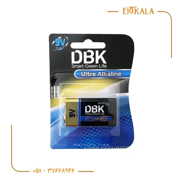 باتری کتابی Alkaline 9V برند DBK