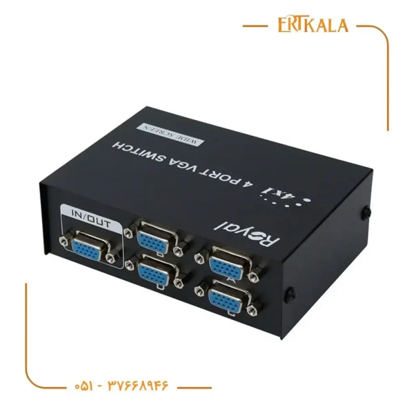 دیتا سویچ 1/4 مانیتور برند Royal