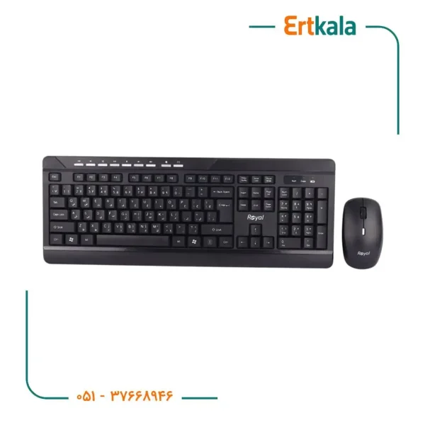 کیبورد و موس بی سیم R_km830 برند Royal