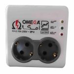 محافظ برق 2100 Omega دیواری (استاندارد 2 خانه)