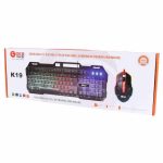 کیبورد و موس سیم دار (Game) Gold Oscar K 19