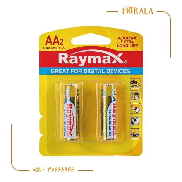 باتری قلمی Alkaline برند Raymax