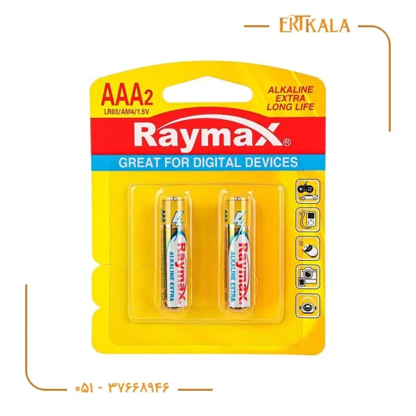 باتری نیم قلمی Alkaline برند Raymax