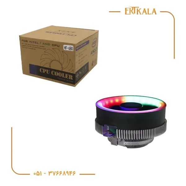فن چراغ دار Cpu مدل Combo GR_680 برند Great