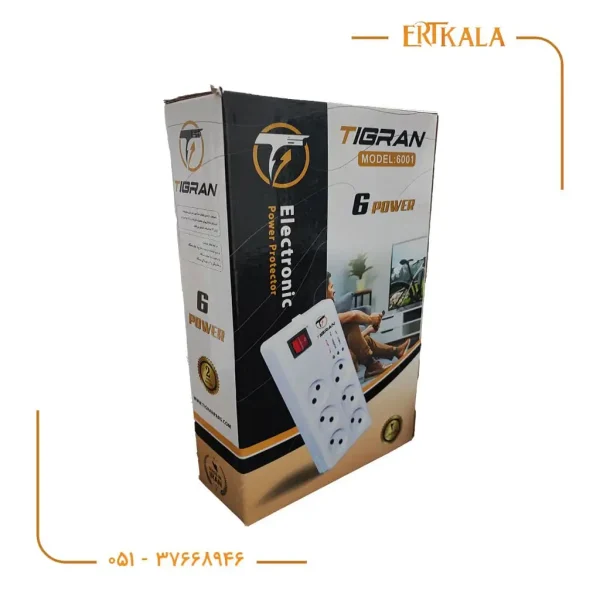 محافظ برق 1.5 متری 6 خانه 6001 برند Tigran