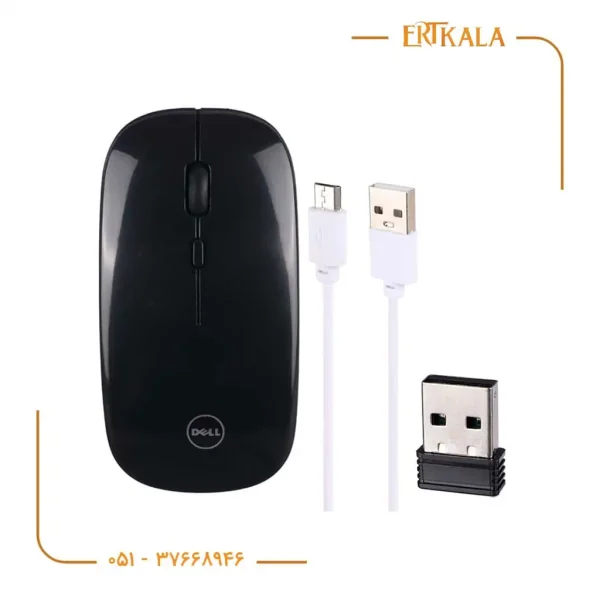 موس بی سیم W10 شارژی طرح اپل برند Dell