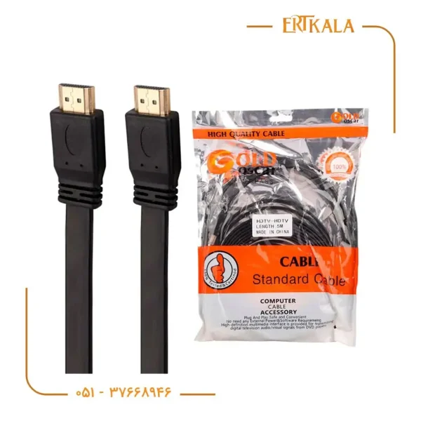 کابل 5 متری Hdmi فلت برند Oscar