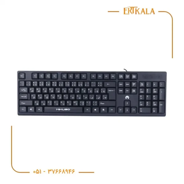 کیبورد سیم دار مدل kb-039uبرند Mikuso