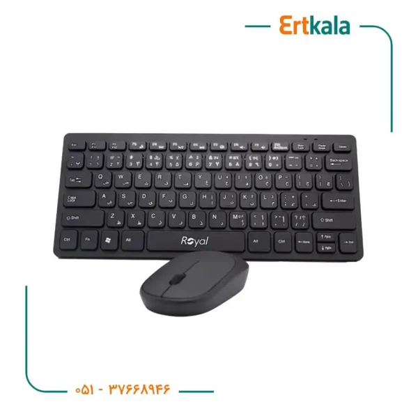 کیبورد و موس بی سیم مدل RKM_810 برند Royal